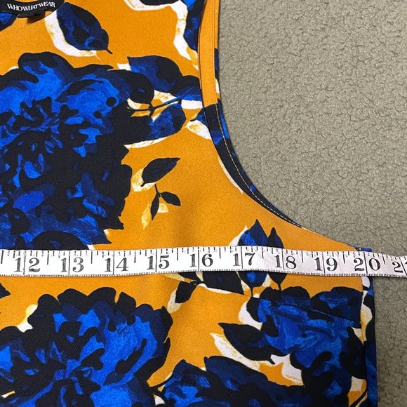 Who What Wear Sleeveless Floral Dress - Picture 10 of 13